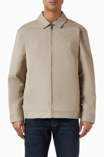 Padded Zip Jacket in Cotton