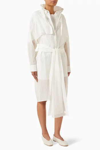 قميص نان طويل حرير سيرساكر