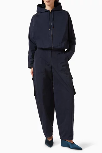 بنطال كارغو مزيج حرير