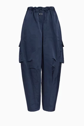 بنطال كارغو مزيج حرير