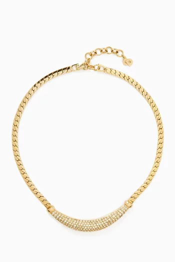 1980s Flat Weave Necklace