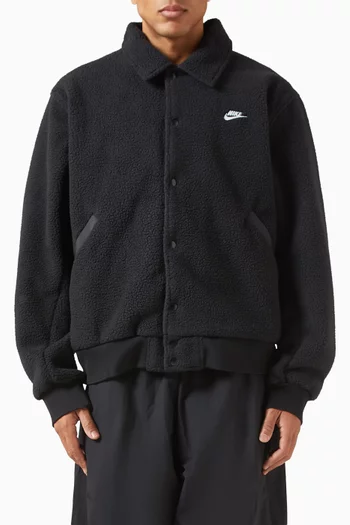 Coaches Jacket in Sherpa-fleece