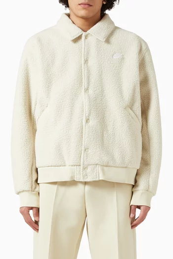 Coaches Jacket in Sherpa-fleece