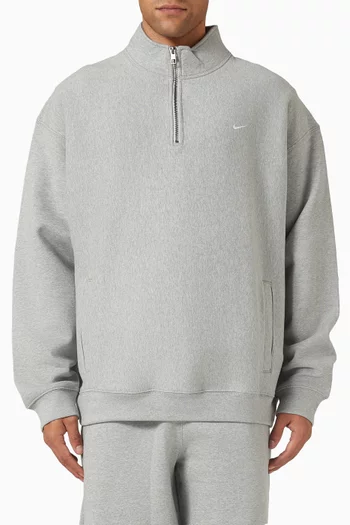 Solo Swoosh Quarter-zip Sweatshirt in Fleece