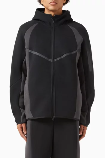 جاكيت بتصميم مقسم بألوان وسحّاب صوف