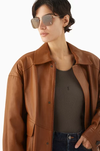 Cassandre Square Sunglasses in Metal