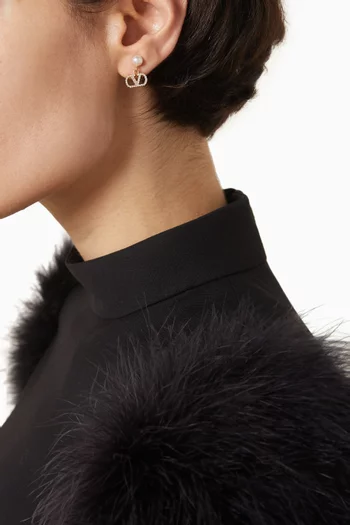 VLOGO Swarovski® Earrings in Metal