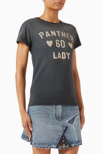 تي شيرت بطبعة قطن