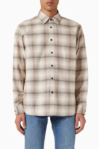 قميص ويكاند بنقشة مربعات بلون باهت