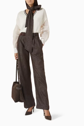 سترة بفتحة رقبة على شكل حرف V‏ قطن