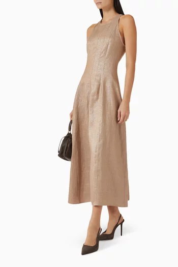 فستان تويل لامع