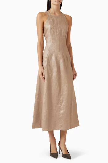 فستان تويل لامع