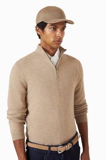 Baseball Cap in Cashmere