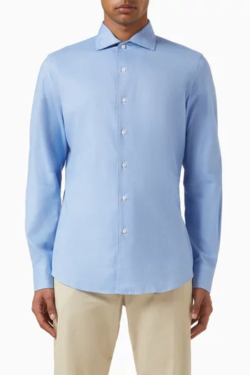 Buttoned Shirt in Brushed-cotton
