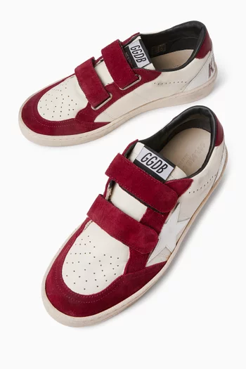 Ball Star Strap Sneakers in Nappa Leather & Suede