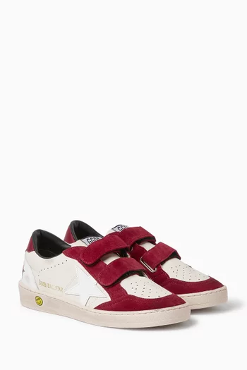 Ball Star Strap Sneakers in Nappa Leather & Suede