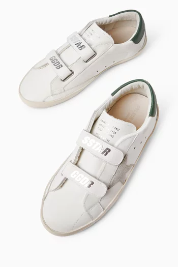 سنيكرز كلاسيك أولد سكول أسفل الكاحل جلد