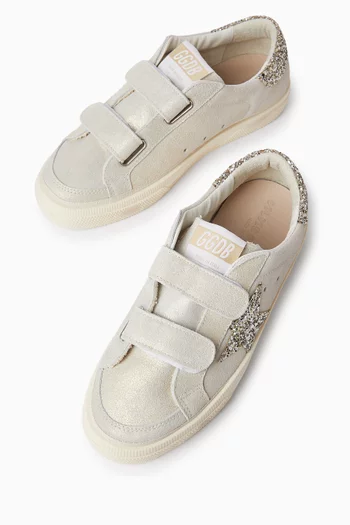 May School Sneakers in Glitter Leather