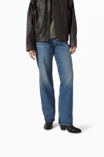 حذاء بوت ويش ستار بطول الكاحل وكعب 70 مم جلد