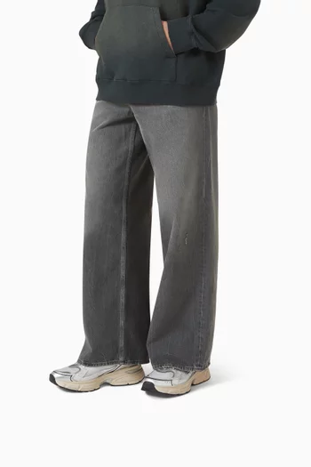 سنيكرز لايت ستار جلد نابا وقماش شبكي