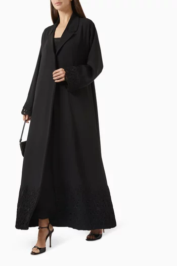 Zainah Circle Abaya in Polycrepe