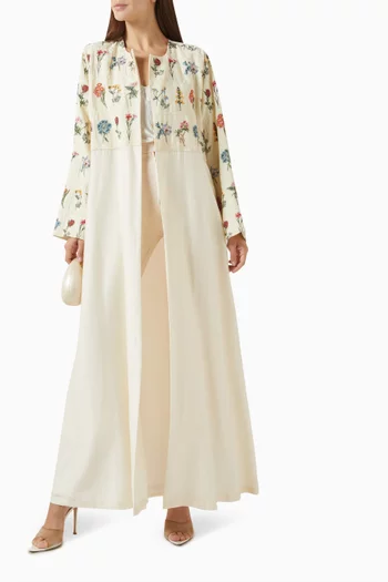 Embroidered Abaya in Cotton