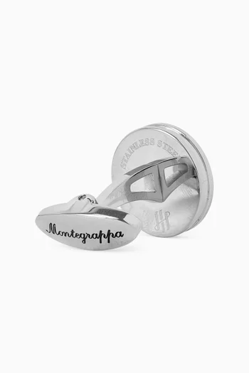 Purezza Cufflinks in Mother of Pearl & Palladium-Plated Metal