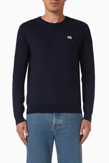 سترة بحرف V صوف