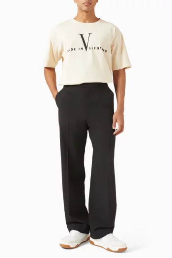 تي شيرت قطن بطبعة Made in Valentino قطن