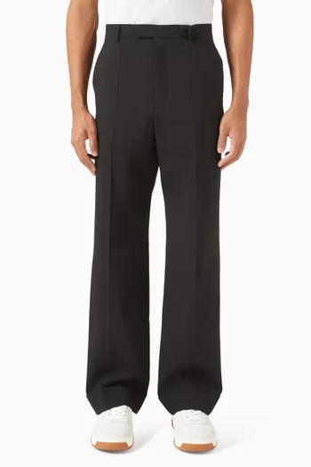 بنطال بحواف مطاطية صوف