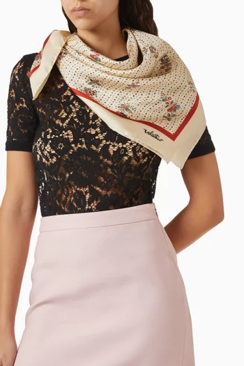 Papier Floreal Scarf in Silk