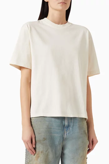 Reverse Logo Boxy T-shirt in Cotton