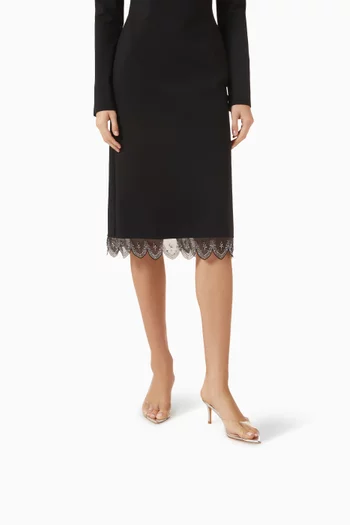 Sizy 70 Mule Sandals in PVC & Metallic Leather