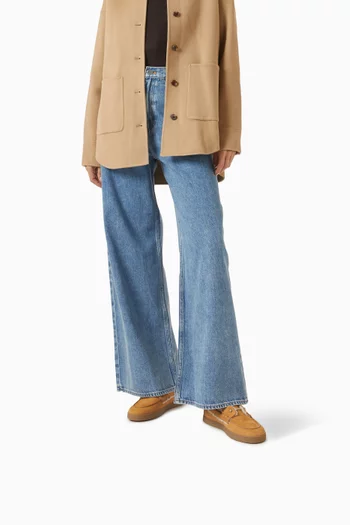 Chambeliboat Shearling Boat Shoes in Calf Leather