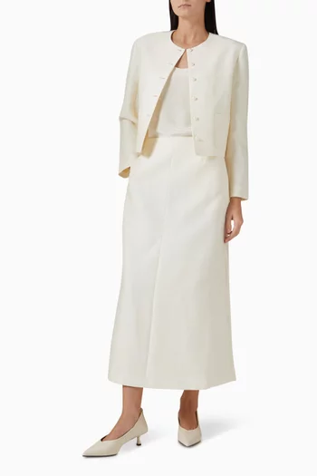 Sofia Skirt in Wool-silk Blend