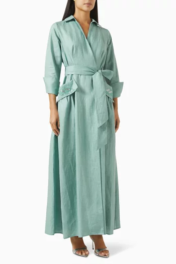 Belted Wrap Dress