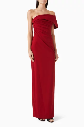 Gale One-shoulder Gown in Taffeta