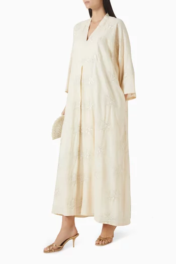 Lila Embroiered Kaftan