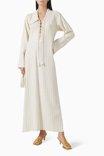 Arielle Pinstripe Kaftan