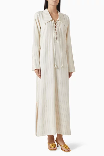 Arielle Pinstripe Kaftan
