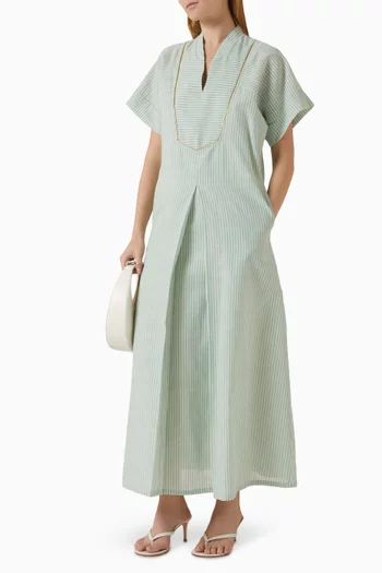 Lila Pinstripe Kaftan