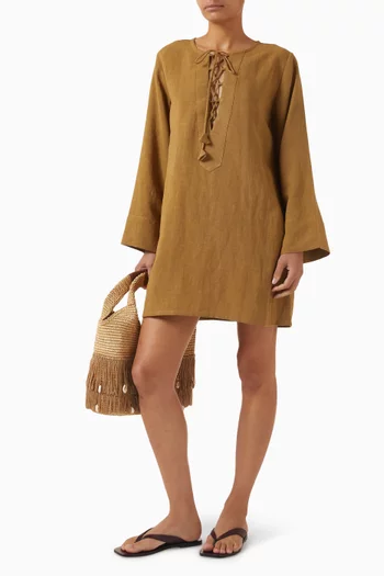 قفطان قصير بأربطة