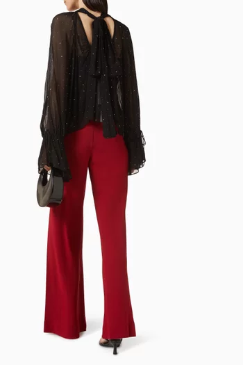 Roux Embellished Top in Chiffon