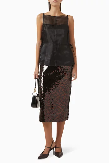 Casey Sequin-embellished Skirt