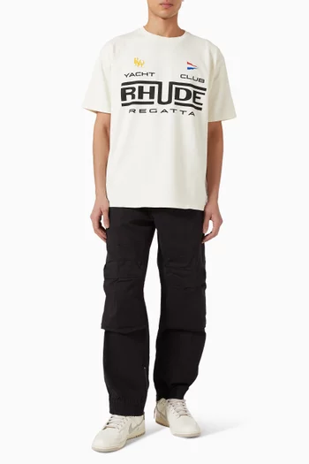 Logo Regata Club T-shirt in Cotton