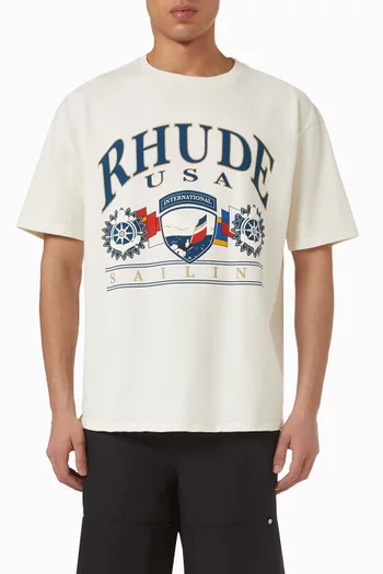 USA Sailing Icon T-shirt in Cotton