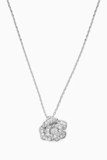 Flower Pendant Necklace in Sterling Silver