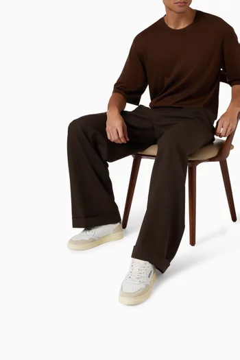 Medalist Low Sneakers in Leather & Suede