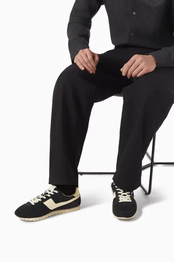 Windspin Low Sneakers in Suede & Leather