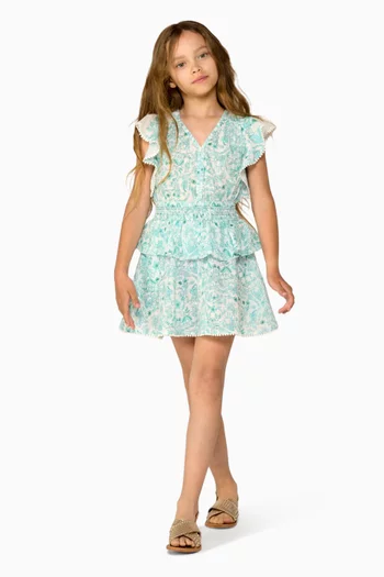 فستان نويمي قصير قطن